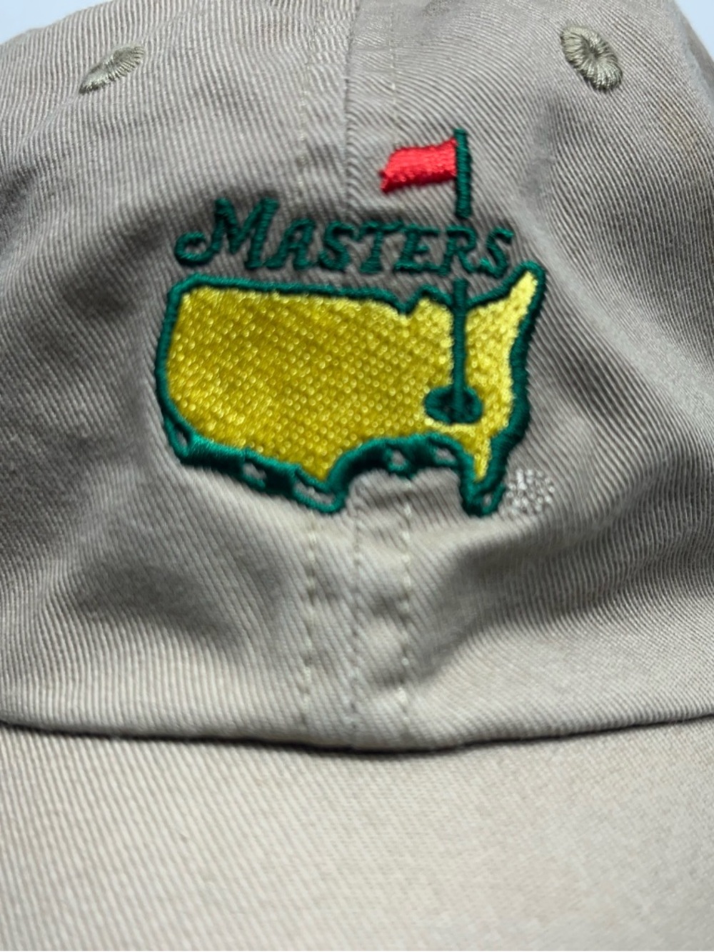 Masters Augusta National Golf Hat Khaki Strap Adjustable Cap American Needle - Picture 3 of 8
